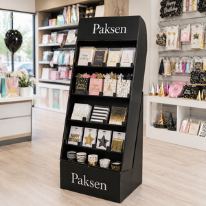 Freestanding Corrugated Cardboard <b>Stand</b> For Assorted Gifts & Presents, Custom Graphics, Easy Assembly For Mall Shops - Product Image 3