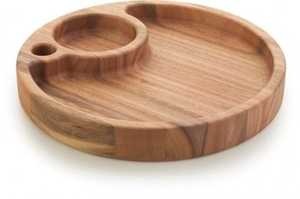 Bandeja de madera hecha a mano de alta calidad asequible bandeja de madera rústica sin terminar para el desayuno aperitivos de café y perfecto - Product Image 2