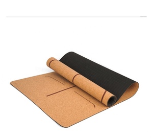 Tapis de yoga LEECORK en liège organique antidérapant et TPE, écologique, pour la gym et la maison - Product Image 3