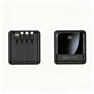 Banco de energía portátil de 10000mAh a precio de fábrica <span class=keywords><strong>con</strong></span> cable tipo C Estación de carga de panel solar para exteriores <span class=keywords><strong>con</strong></span> pantalla LED - Product Image 1