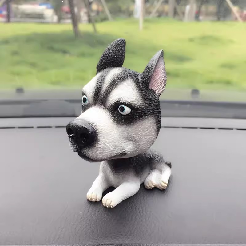 Mini Dog Figurines Adorable Resin Statues for Home Decor