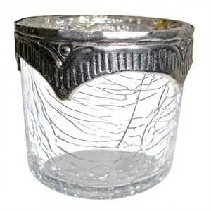 Verre craquelé élégant et votif en laiton personnalisés les plus en demande - Product Image 1