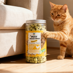 ของขบเคี้ยวสำหรับสัตว์เลี้ยงอบแห้งแบบอินทรีย์หรือแบบมีโปรตีนสูงปลาแซลมอนเนื้อปลาหมึกอบแห้ง - Product Image 1