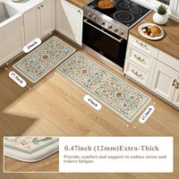 Tapis de cuisine moderne en PVC CR personnalisé, ensemble de tapis coussinés, adaptés aux animaux de compagnie, imperméables, anti-fatigue, antidérapants, lavables et réversibles