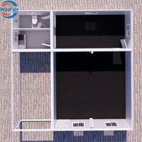 Maison conteneur duplex modulaire solaire préfabriquée de luxe sur mesure WinFair, à faible coût, en panneaux sandwich d'acier, 2 étages, pour la montagne, du Bangladesh