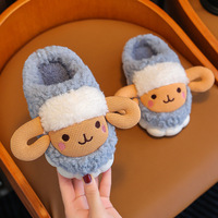 Pantuflas de Plataforma Acolchadas con Logotipo Personalizado, Iluminadas, para Exteriores, de Felpa, para Niños, de Invierno, de Lana y Algodón, Antideslizantes, Suaves y Cómodas, para Bebés
