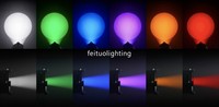 Projecteur Gobo étanche RDM / DMX Auto Zoom Auto coupe extérieure 300w RGBAL 5 en 1 COB extérieur Led ellipsoïdes profil lumière