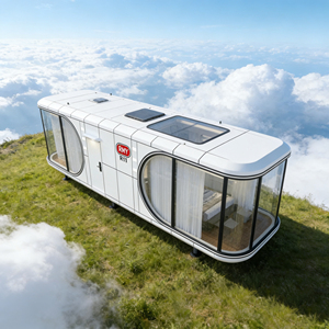 <span class=keywords><strong>Casa</strong></span> Capsula Spaziale Rettangolare: Container Abitativo Moderno, Sicuro, Impermeabile, Durevole, Facile da Abitare - Product Image 2