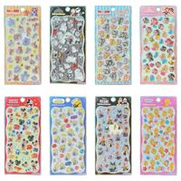 Pegatinas de Burbujas Epoxi con Figuras de Dibujos Animados, Gatos, Patos, Princesas, Calcomanías 3D Transparentes Brillantes para Decorar Diarios, Teléfonos, Tazas y Manualidades