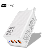 Chargeur de téléphone portable à charge rapide 65W GaN PD prise EU/UK/US adaptateur d'ordinateur pour IPHONE 16/15/14/13/12