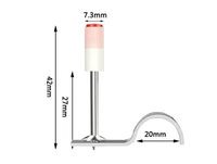 Clous de feu D7.3mm clous de tuyau à vis à crochet commun pour pistolet à clous sans fil
