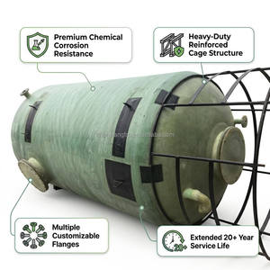 Tanques de Almacenamiento de Productos Químicos de Alta Resistencia, Recipiente de GRP con Garantía de Más de 5 Años, Dimensiones Personalizadas para Fluidos Industriales Corrosivos - Product Image 2