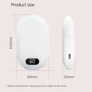 <span class=keywords><strong>Banque</strong></span> d'énergie portable pour chauffe-mains 2 en 1 USB rechargeable Chauffe-mains d'hiver Mini chauffage électrique de poche avec affichage numérique - Product Image 5