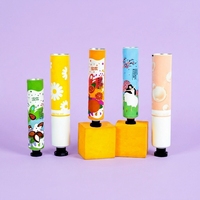 Tubes d'emballage pour crème pour les mains en aluminium-plastique avec bouchon à vis, tubes cosmétiques vides à presser, 12 ml/200 ml, impression UV personnalisée, 12,7-35 mm