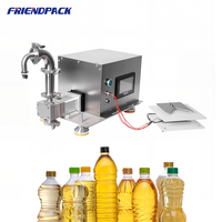 Machine de remplissage semi-automatique pour liquides, huiles essentielles et huiles comestibles, 10-5000 ml, avec pompe à engrenages magnétique servo