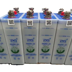 Batería de níquel y cadmio para subestación, GNZ60-2 ni-cd KPM60 de 110V