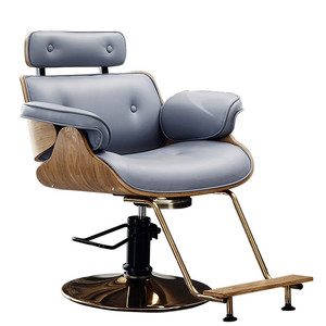 High-End Trendy Hair Salon Chair Adjustable Metal Haircut Barber Shop Hairdressing Chair Hydraulic <b>Pump</b> Massage Feature for Spa - Product Image 5