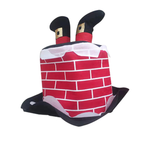 قبعة عيد الميلاد الرائعة والمضحكة للبالغين على شكل شجرة سيقان سانتا كلوز - Product Image 1
