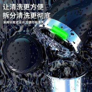 Car Ashtray With Metal Inner Liner One <b>Button</b> Opening Led Light Portable Center Console Accessory Detachable Design - Product Image 1