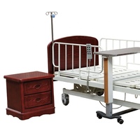 HF-832 en bois de luxe à trois fonctions lit d'hôpital médical mobile réglable en hauteur électrique pour centre de santé