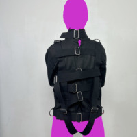 Nouvel équipement de bondage en toile Asylum pour femmes et hommes, style veste de contention à lacets – Conçu pour les personnes à comportement perturbé