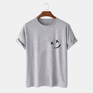 เสื้อยืดผู้ชายแขนสั้นผ้าฝ้าย 100% พิมพ์ลายตามสั่ง สวมใส่สบาย ระบายอากาศได้ดี แห้งเร็ว เหมาะสำหรับออกกำลังกายและฟิตเนส - Product Image 3