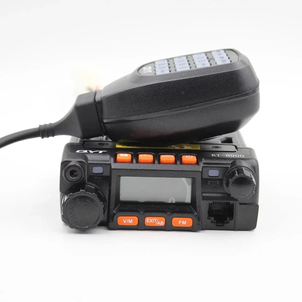 QYT-Mini Radio de coche KT8900, 25W, equipado con cable de programación KT8900, banda Dual 136-174/400-480MHz, QYT KT8900, 25W, walkie-talkie