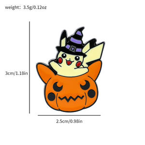 创意Gengar Kabimon搞笑神奇宝贝金属徽章宠物定制数字黄铜奖章运动主题工艺礼品 - Product Image 6