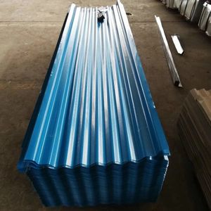 0.45*1000mm Métal Ondulé Prépeint Couleur Tôle D'acier Galvanisé Tôle De Toit Ondulé Gi Tôle De Toiture - Product Image 5