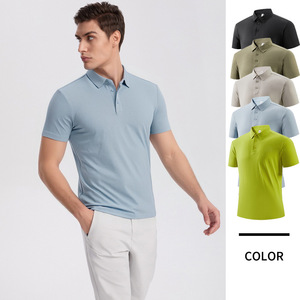 Polo de golf respirant pour homme en stock, manches courtes, tricoté, pour le tennis, le pickleball, les équipes, les activités de plein air, haute qualité - Product Image 1