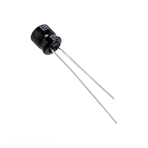 Condensador de Aluminio de Canal del Fabricante 35MS510M5X5, 10 uF, de Orificio Pasante, 10UF, 20%, 35V, Radial TH - Product Image 1