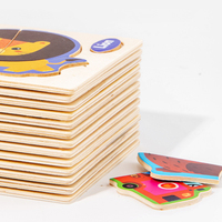 Jeu de puzzle 3D à motifs de dessins animés (Bateau pirate, Montgolfière, Camion de pompiers, Cheval) pour l'apprentissage cognitif