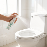 Zourunan Nouvelle Arrivée Spray Désodorisant WC à Base Végétale Contrôle des Odeurs de Salle de Bain Brume Soin Maison 60ml OEM Marque Privée