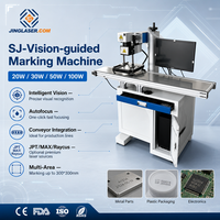 Machine de marquage laser JPT à fibre optique à alimentation automatique pour ligne de convoyeur, système de marquage en ligne haute vitesse de logos, dates et codes QR