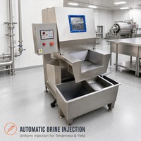 Machine commerciale d'injection de saumure pour viande, pour ligne de marinage de volailles et de poissons en usine de transformation alimentaire