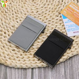 Minimalist Slim Metal <b>Wallet</b> with Button Closure RFID Blocking Lycra Pocket <b>for</b> ID <b>Card</b> and Money Credit <b>Card</b> <b>Holder</b> - Product Image 4