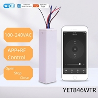 Controlador YET846WTR para Puertas Eléctricas 433Mhz AC220V con Motor Tubular Integrado para Persianas Enrollables y Puertas de Garaje