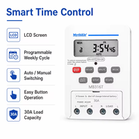 KG316T Timer Saklar Timer Digital Saklar Timer Mikrokomputer AC220V 30A Pengontrol Timer Elektrik 7 Hari yang Dapat Diprogram