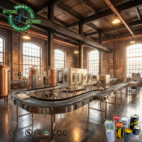Système de remplissage de canettes 2-en-1 économique 12000 CPH, remplisseuse-sertisseuse isobare 30 pour usine de boissons