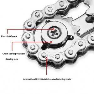 Sprockets Flywheel Fingertip Gyro Chains Metal Toys Anti Stress Fidgets Popite Antistress Spinner Simple <b>Dimmer</b> Bicycle - Product Image 2