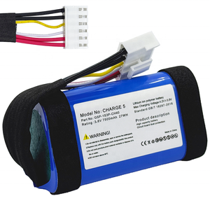 แบตเตอรีชาร์จ<span class=keywords><strong>5</strong></span>อะไหล่แบตเตอรี่ Li-ion สำหรับ <span class=keywords><strong>JBL</strong></span> Charge5ลำโพงบลูทูธ3.6V 7500mAh 27wh <span class=keywords><strong>JBL</strong></span> แบตเตอรี่ Charge5 - Product Image 1