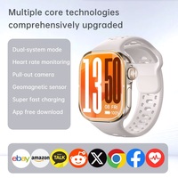 Jam Tangan Pintar H800 AMOLED 2,06 inci dengan Dukungan Kartu SIM GPS, Kamera 2MP yang Dapat Ditarik, Android 8.1