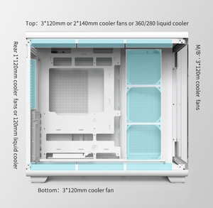 Soeyi CPU hiển thị nhiệt độ làm mát trường hợp máy tính chơi Game Tempered Glass bán sỉ ODM <span class=keywords><strong>DOM</strong></span> PC tủ vỏ cho PC - Product Image 4