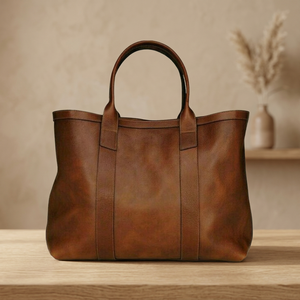 Sac à main décontracté pour femme en cuir véritable personnalisé BS International, grande capacité (2-2,9 L), léger, pliable, imperméable - Product Image 2
