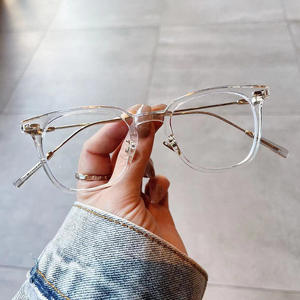 Mi Nai - Montura de gafas cuadradas transparentes TR90 con montura completa, anti luz azul, para mujer, gafas ópticas de visión única - Product Image 3
