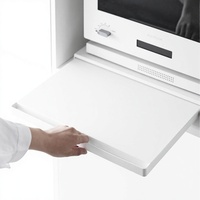 Étagère coulissante en acier au carbone pour plan de travail de cuisine, tiroir de rangement pour four à micro-ondes et support inférieur