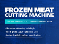 Machine de découpe automatique de cuisses de poulet en acier inoxydable, coupe-viande de porc, coupe-viande congelée