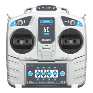 ไมโครโซน MC6C มินิ <span class=keywords><strong>V2</strong></span> 2.4G 6CH ชุดควบคุมโลหะ ตัวส่งสัญญาณและตัวรับสัญญาณ ระบบวิทยุ สำหรับเครื่องบินบังคับวิทยุ โดรน มัลติโรเตอร์ เฮลิคอปเตอร์ - Product Image 1