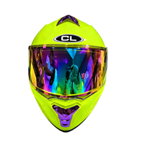 CL Modèle UM109 Motocross Double Lentille Flip-Up Full-Face Casque de Moto ABS DOT Certifié Nouveau Double D Fermeture Hommes Femmes