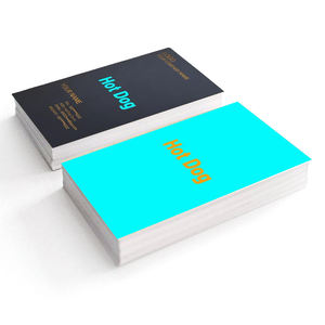 Livraison Gratuite 100 PIÈCES Personnalisées avec LOGO Texte Impression Offset Couleur Intégrale Recto-Verso Papier Couché Film Laminé Marque MIME Merci - Product Image 1